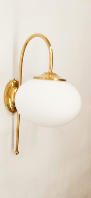 Ottone Wall Lamp with Oval White Glass-QLH-1315052