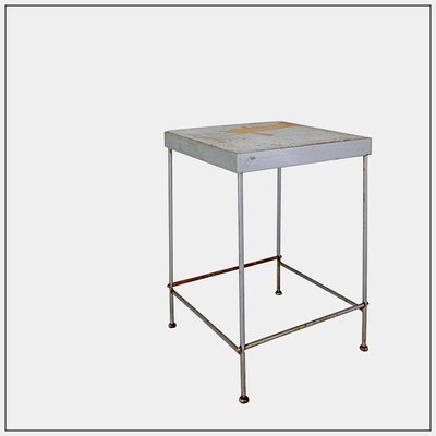 Outdoor Side Table with Fish Stone Slab Top-NYF-2019011