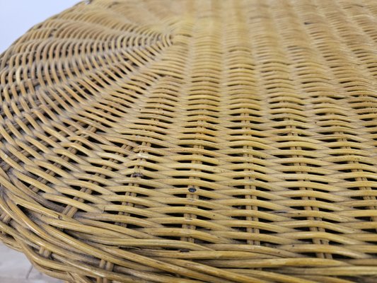 Outdoor Wicker Coffee Table, 1970s-ZUW-2018423