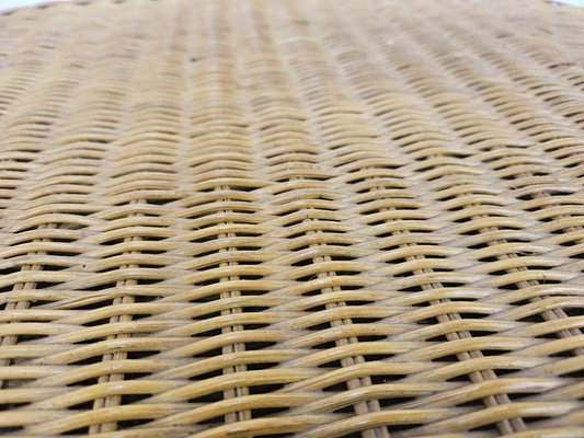 Outdoor Wicker Coffee Table, 1970s-ZUW-2018423