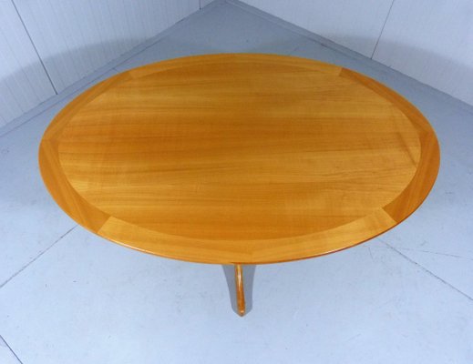 Oval Ashwood Coffee Table, 1960s-TU-803341