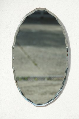 Oval Beveled Mirror, 1950s-YRI-1421515