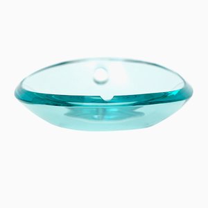 Oval Crystal Ashtray, 1960s-EZ-1075447