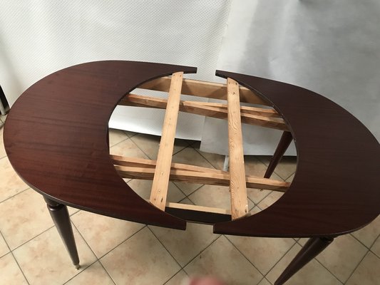 Oval Extendable Table, 1970s-WQQ-1757158