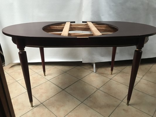 Oval Extendable Table, 1970s-WQQ-1757158