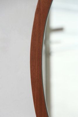 Oval Mirror in Teak, 1960s-YRI-1765243