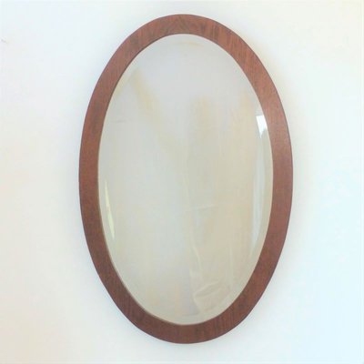 Oval Mirror with Facet Cut, 1880-1900-WK-1058055