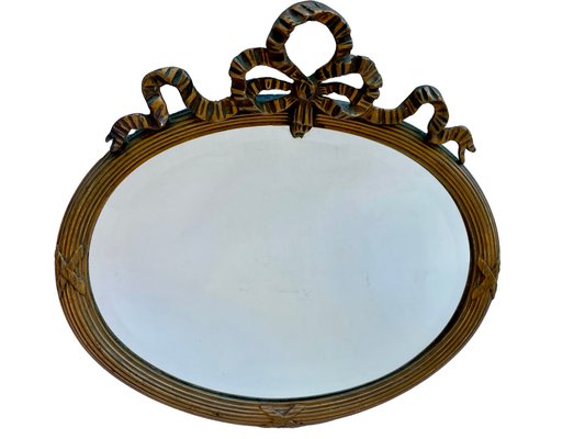 Oval Mirror with Stucco-FSD-1358050