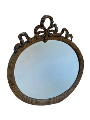 Oval Mirror with Stucco-FSD-1358050