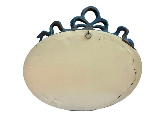 Oval Mirror with Stucco-FSD-1358050