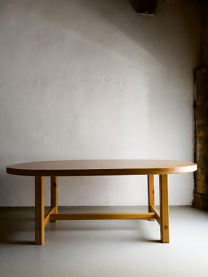 Oval Pine Dining Table by Roland Wilhelmsson for Karl Andersson & Söner, 1970s-UAO-1345235