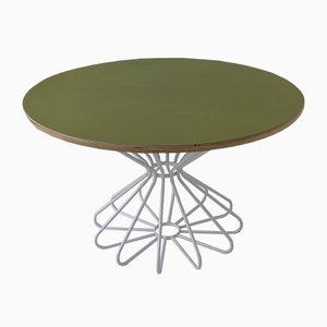 Oval Space Age Table With Atomic Diabolo Frame in Tubular Steel-VRE-834111