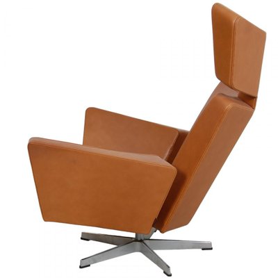 Ox Lounge Chair in Cognac Leather by Arne Jacobsen-MTD-1731315