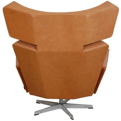 Ox Lounge Chair in Cognac Leather by Arne Jacobsen-MTD-1731315