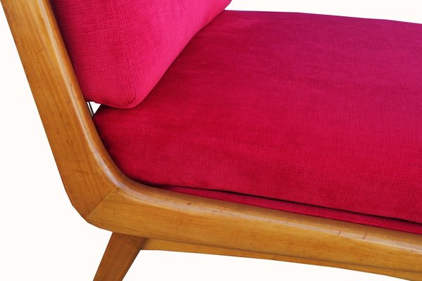 Oxblood Red Lounge Chair by Hans Mitzlaff for Soloform, 1950s-PF-715605