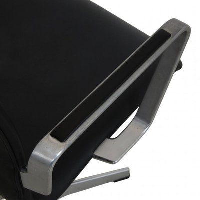 Oxford Chair in Black Leather by Arne Jacobsen-MTD-1800013