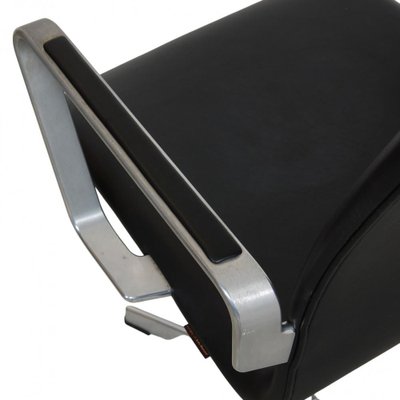 Oxford Chair in Black Leather by Arne Jacobsen-MTD-1800013