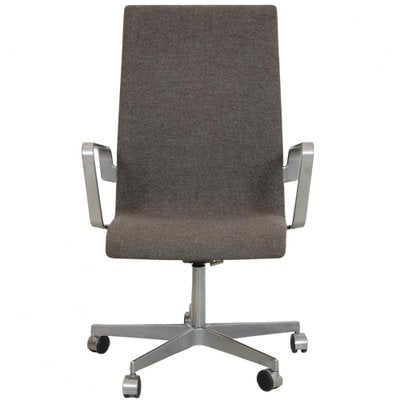 Oxford Office Chair in Grey Hallingdal Fabric by Arne Jacobsen, 2000s-MTD-1736670