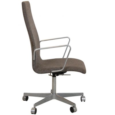 Oxford Office Chair in Grey Hallingdal Fabric by Arne Jacobsen, 2000s-MTD-1736670