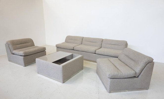 P10 Proposals Modular Sofa by Giovanni Offredi for Saporiti, 1970s, Set of 4-FGA-1770721