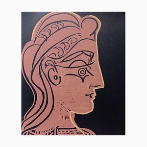 Pablo Picasso, Female Head, Original Linocut, 1962-NRC-1389567