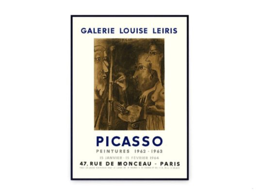 Pablo Picasso, Galerie Louise Leiris Exhibition Poster, 1962/1963, Lithograph on Vellum Paper-NRC-1396886