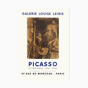 Pablo Picasso, Galerie Louise Leiris Exhibition Poster, 1962/1963, Lithograph on Vellum Paper-NRC-1396886