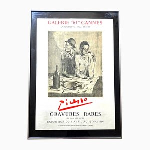 Pablo Picasso, Gravures, Cannes, 1965, Lithographic Poster, Framed-NRC-1394957