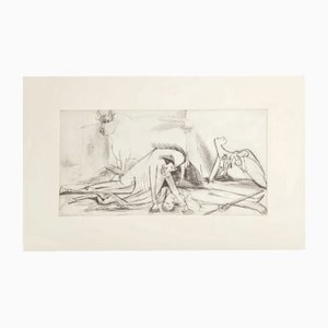 Pablo Picasso, Horse and Bull Preparatory Sketch for Guernica, Lithograph, 1937-NRC-1718609