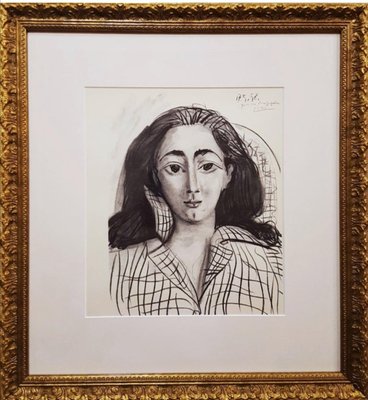 Pablo Picasso, Jacqueline's Portrait, Original Mourlot Lithograph, 1958-NRC-1389933