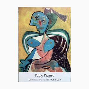 Pablo Picasso, Lee Miller's Portrait: Original Exhibition Poster, 1988, Lithograph-NRC-1791579