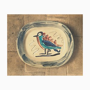 Pablo Picasso, Madoura Ceramic, Colorful Bird, Lithograph-KHH-2039249