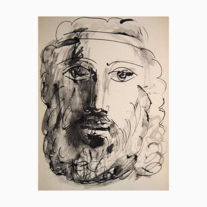 Pablo Picasso, Man Portrait, Original Lithograph, 1957-NRC-1787704