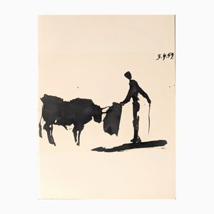 Pablo Picasso, Matador & Bull, Original Lithograph, 1961-NRC-2038171