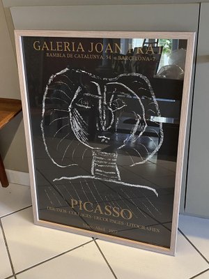 Pablo Picasso, Picasso Galeria Prats, 1977, Lithograph Poster, Framed-TEP-1310784