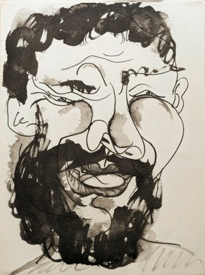 Pablo Picasso, Portrait of a Man, Original Lithograph, 1957-NRC-1787709