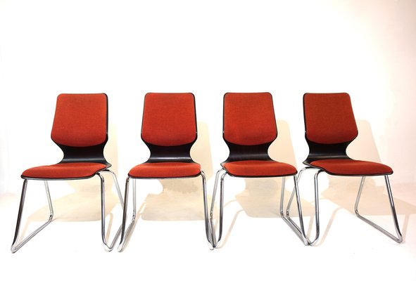 Pagholz Chairs by Elmar Flötto for Flötotto, 1970s, Set of 4-HUW-1736799