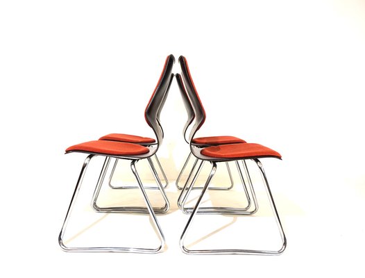 Pagholz Chairs by Elmar Flötto for Flötotto, 1970s, Set of 4-HUW-1736799