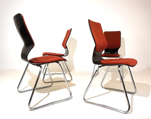 Pagholz Chairs by Elmar Flötto for Flötotto, 1970s, Set of 4-HUW-1736799