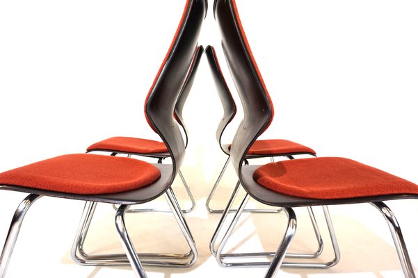 Pagholz Chairs by Elmar Flötto for Flötotto, 1970s, Set of 4-HUW-1736799