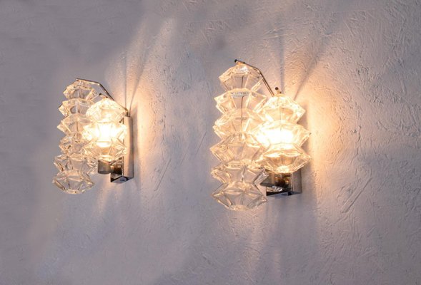 Pagoda Wall Lamps by J.T Kalmar, Vienna, 1960s, Set of 2-DEK-945878