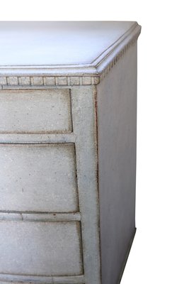 Painted Chest of Drawers in Greenish Color, 1790s-UY-2027296