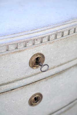 Painted Chest of Drawers in Greenish Color, 1790s-UY-2027296