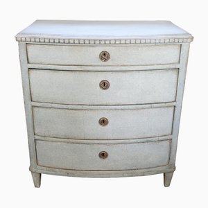 Painted Chest of Drawers in Greenish Color, 1790s-UY-2027296