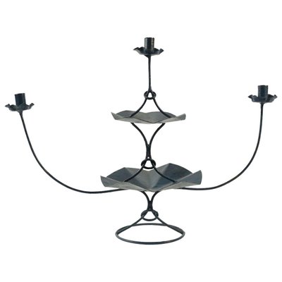 Painted Metal 3-Arm Candelabra, 1960s-WFS-744753