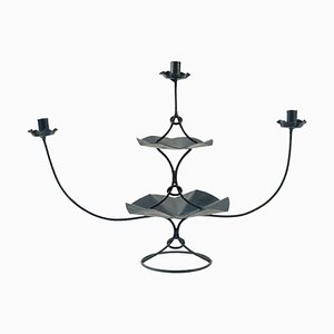 Painted Metal 3-Arm Candelabra, 1960s-WFS-744753