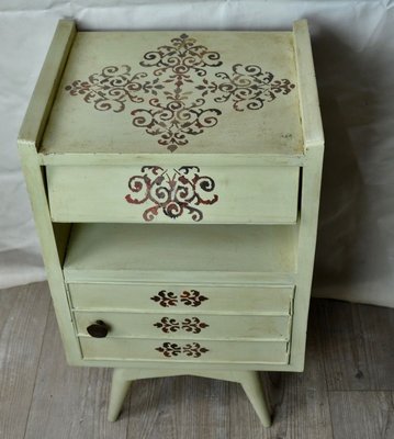 Painted Nightstand, 1950s-ROJ-853323