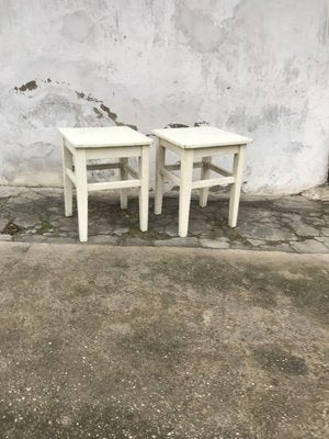 Painted Stools, 1940s, Set of 2-OXJ-1724706