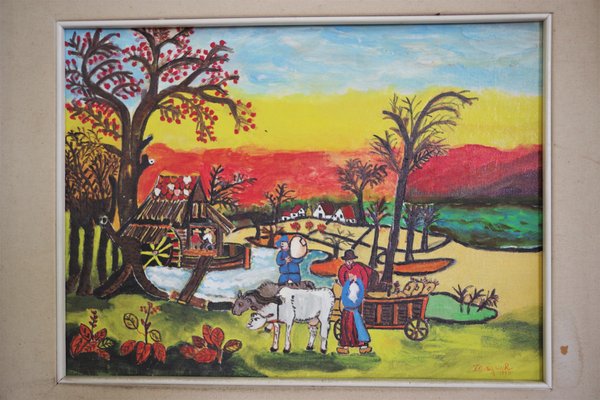 Painting Agricultural Landscape, Zavagnor-KNM-905946