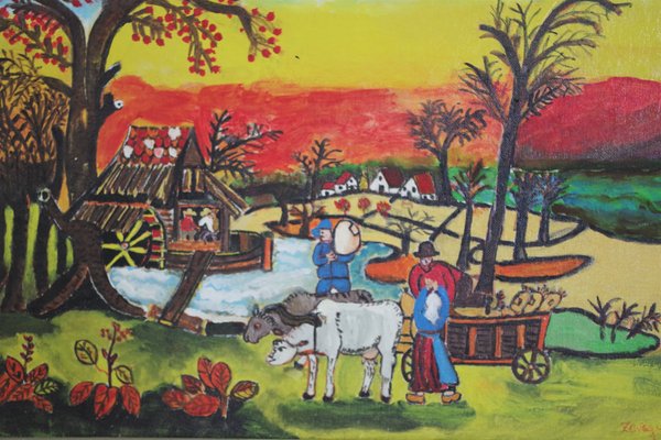 Painting Agricultural Landscape, Zavagnor-KNM-905946